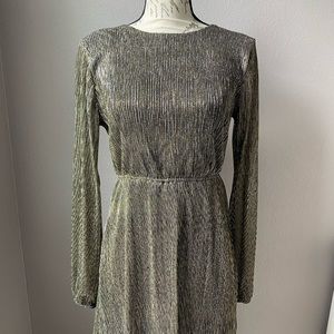 Women’s gold and black metallic dress, SZ …